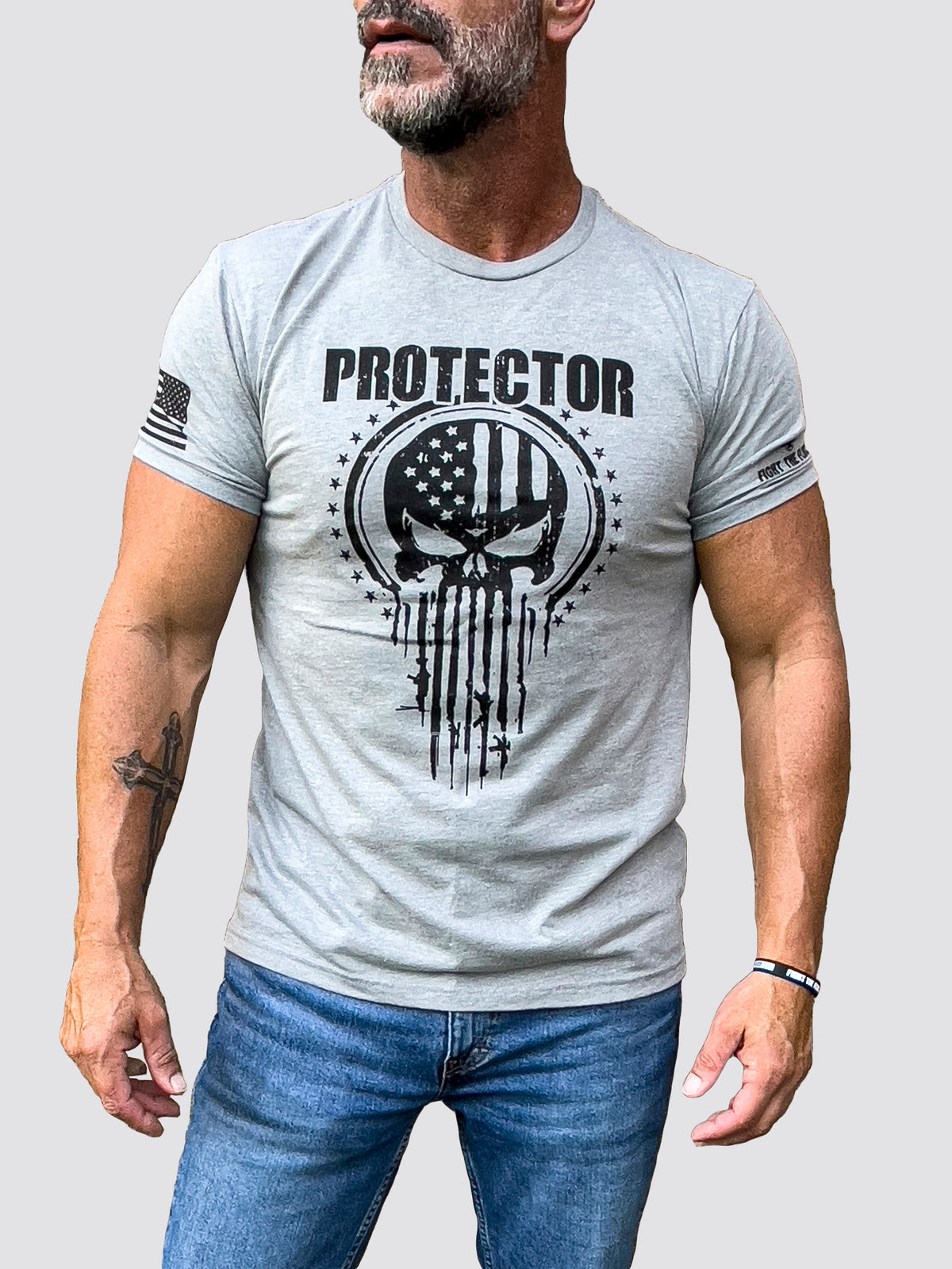 PROTECTOR Mens Crewneck T-Shirt