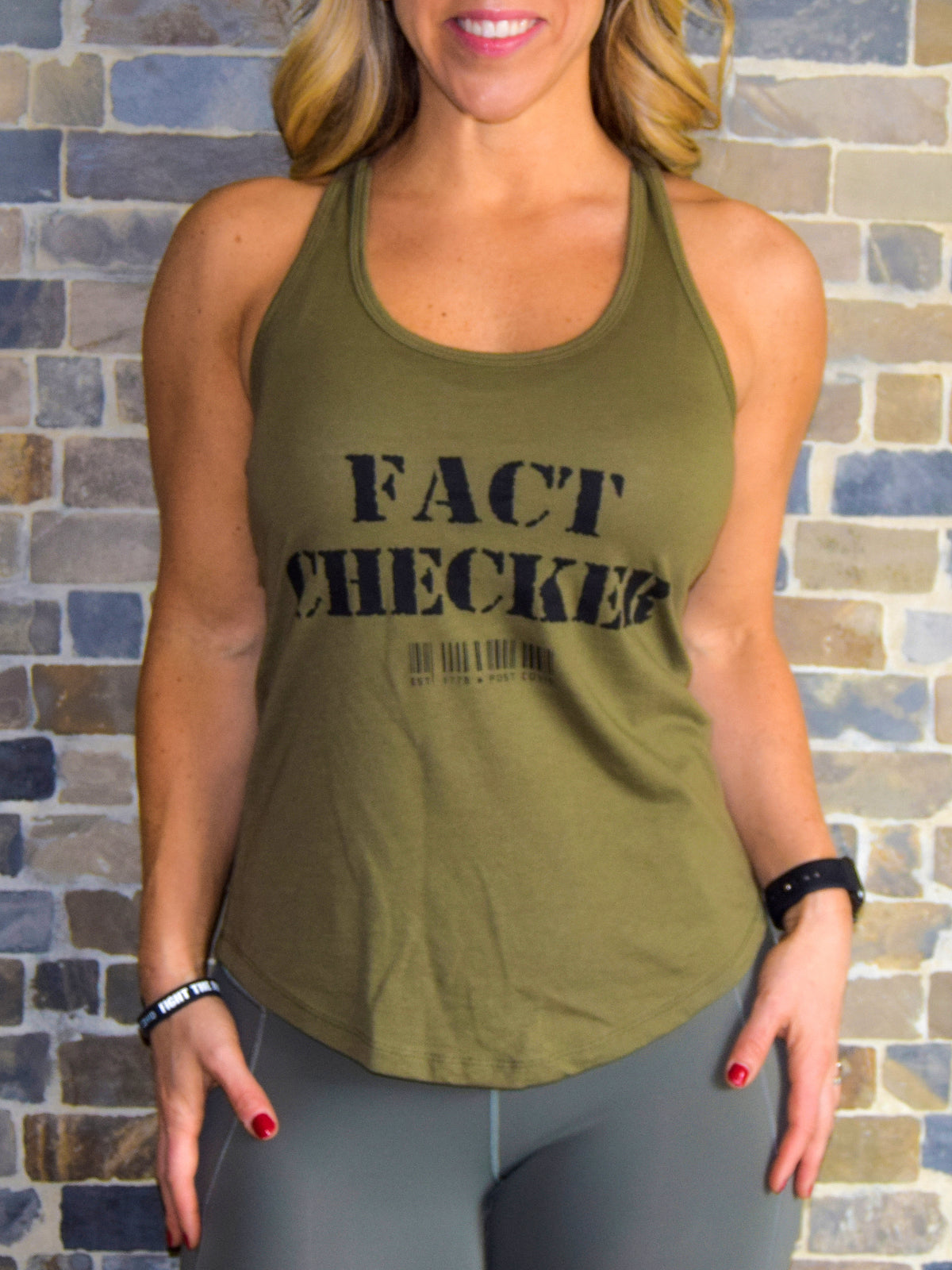 FACT CHECKER Womens Relaxed Tank