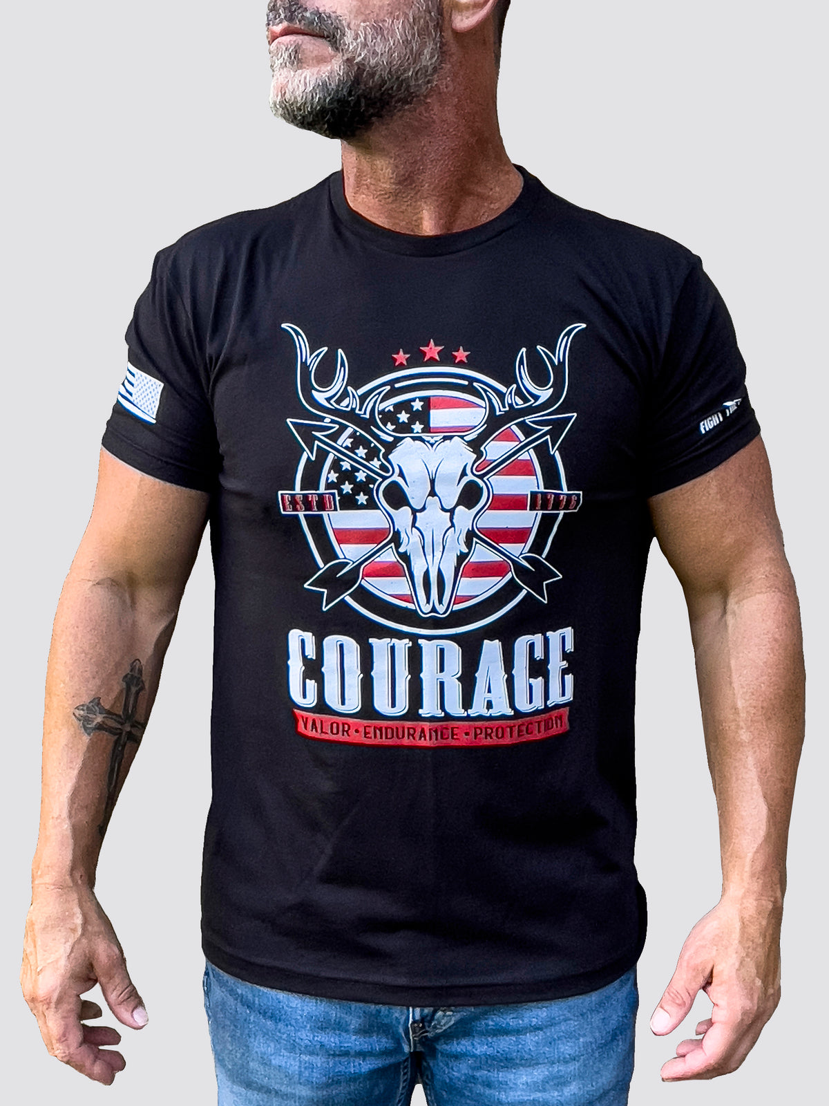 COURAGE Mens Crewneck T-Shirt