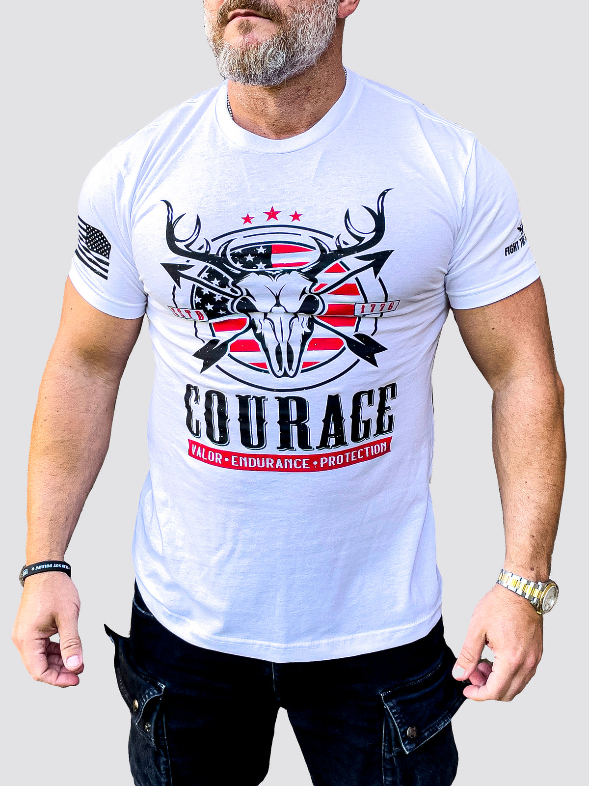 COURAGE Mens Crewneck T-Shirt