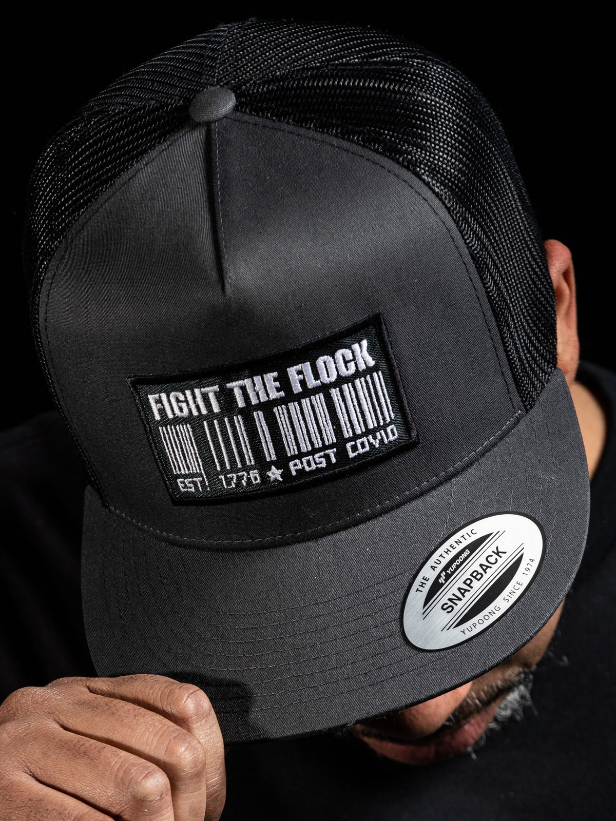 BARCODE LOGO Hat (Charcoal / Black)