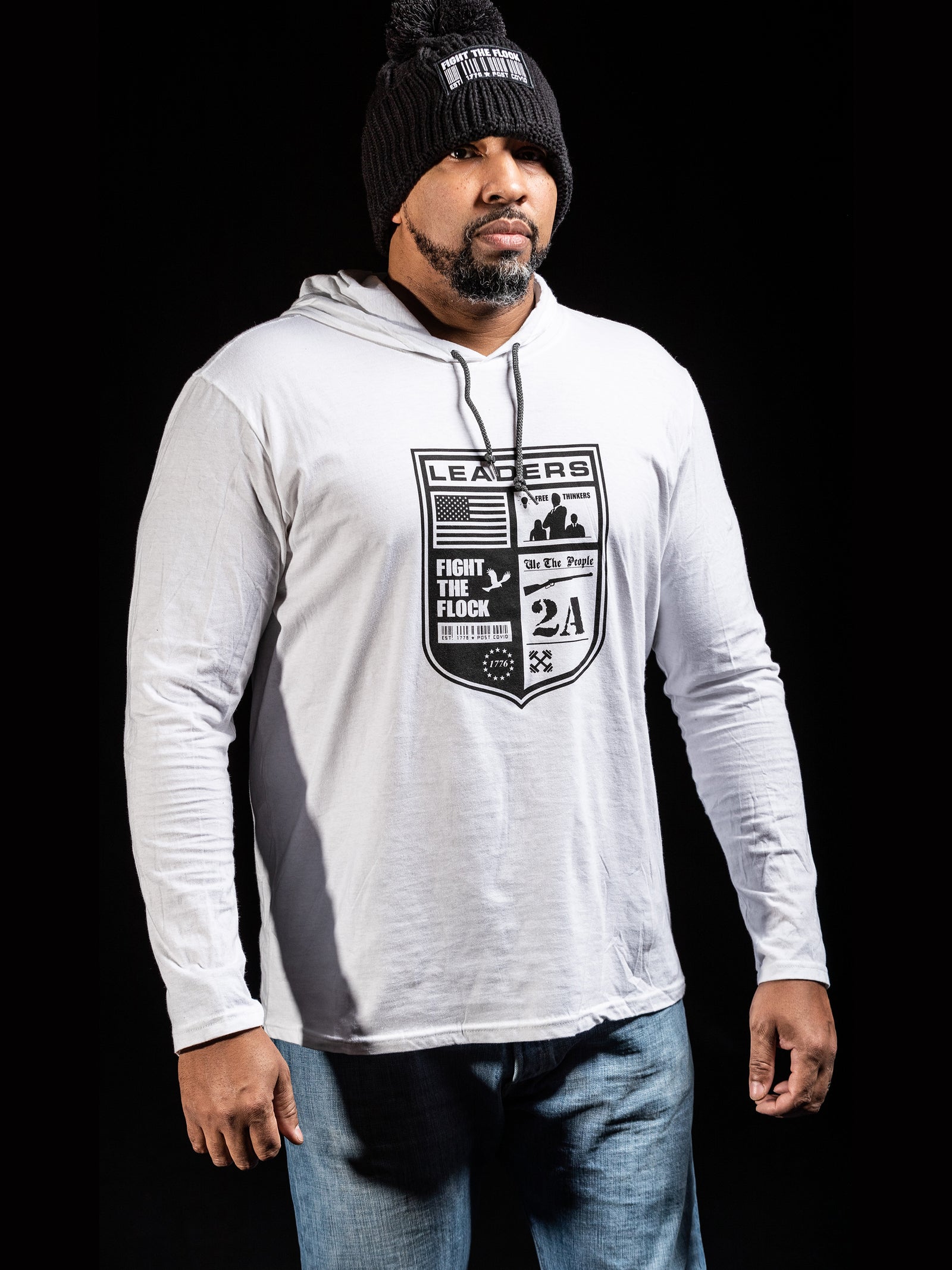 LEADERS CREST Mens Pullover Hoodie T-Shirt