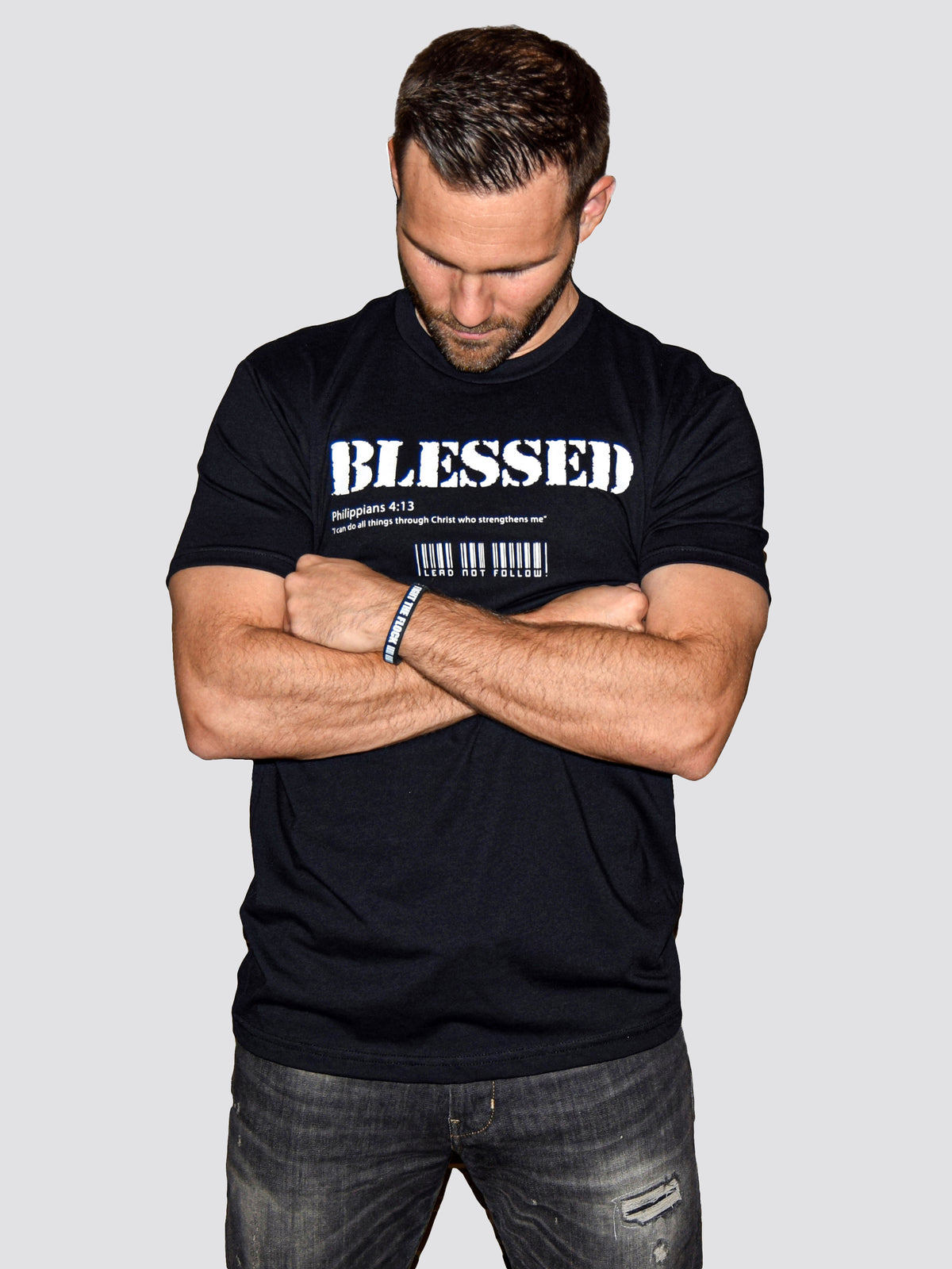 BLESSED Mens Crewneck T-Shirt
