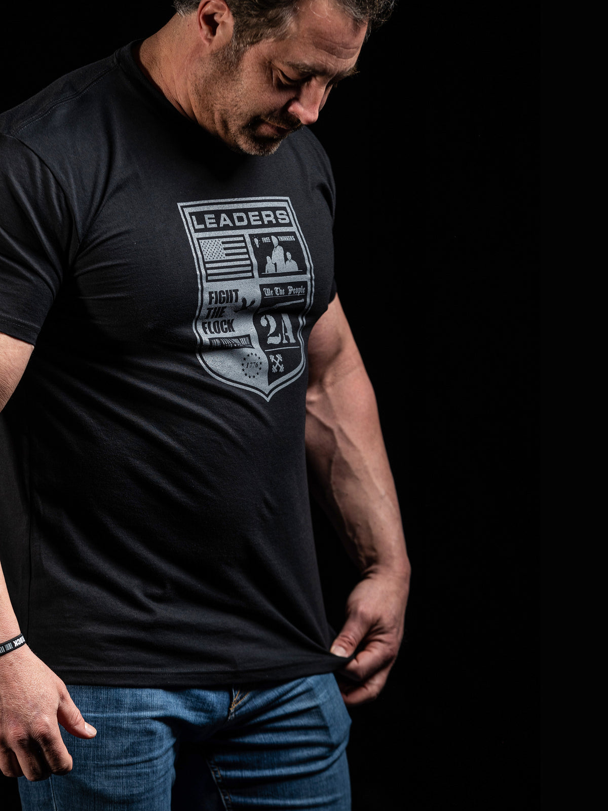 Leaders Crest Mens Crewneck T-Shirt