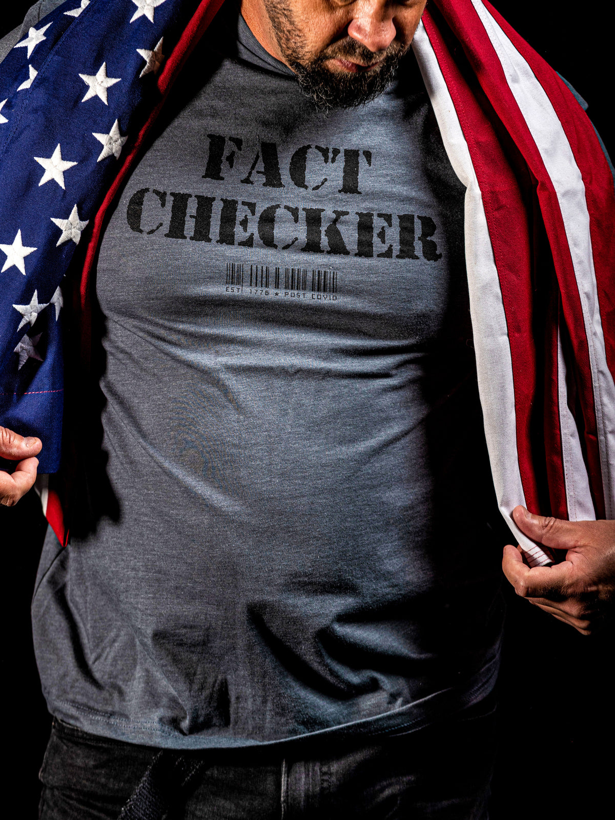FACT CHECKER Mens Crewneck T-Shirt
