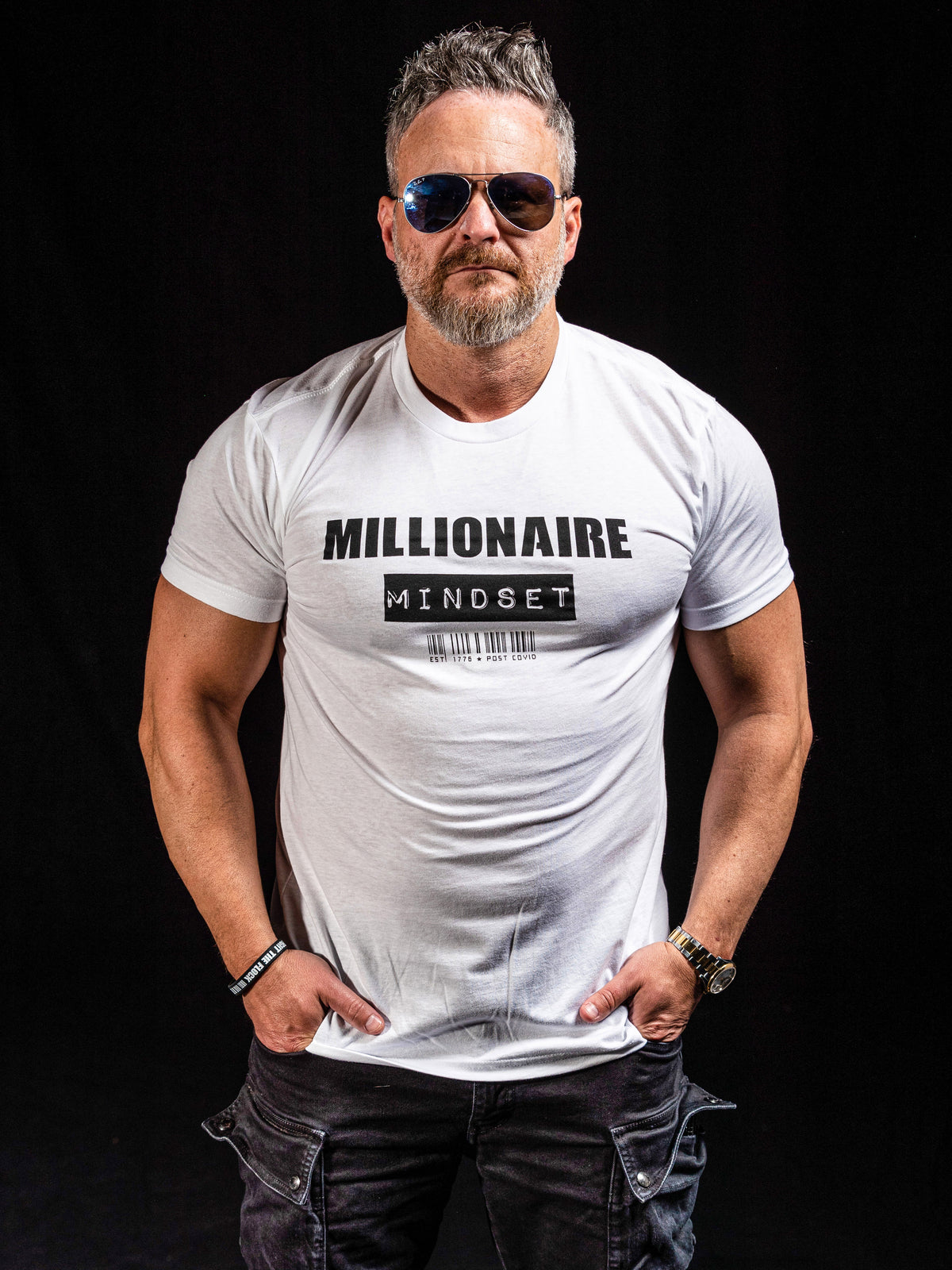 MILLIONAIRE MINDSET Mens Crewneck T-Shirt