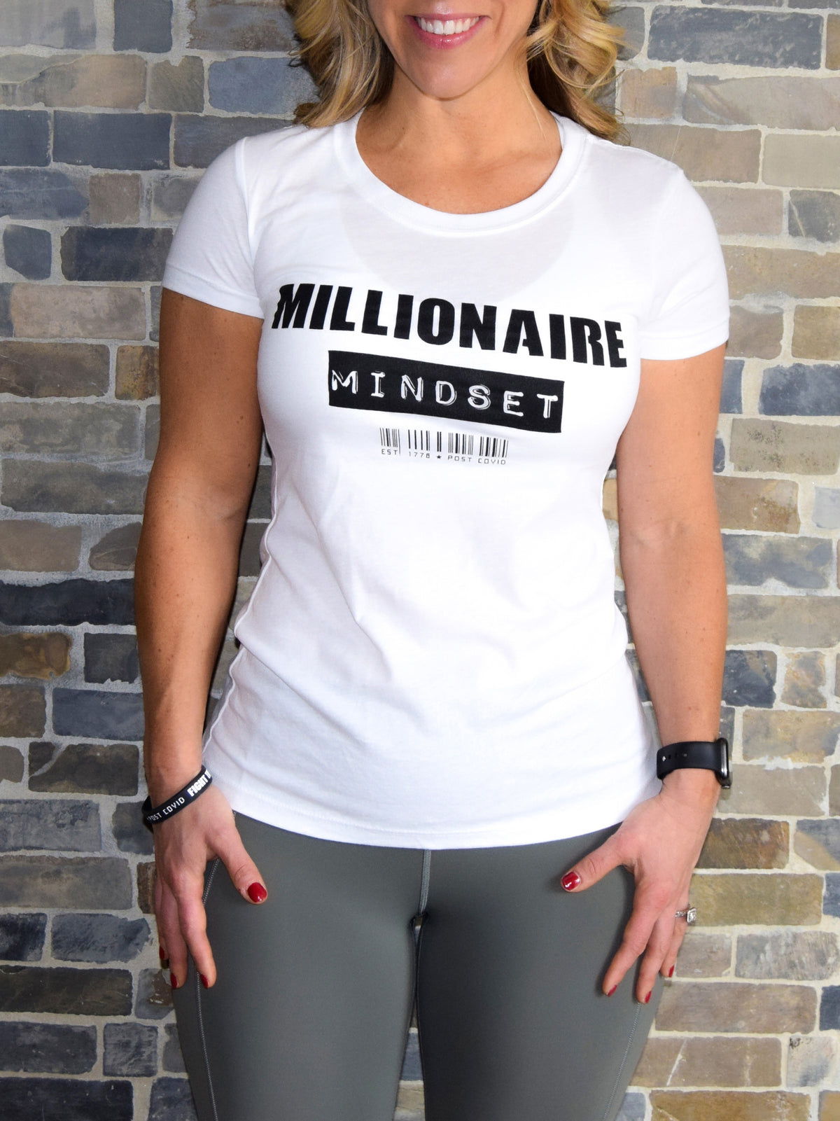 MILLIONAIRE MINDSET Womens Crewneck T-Shirt